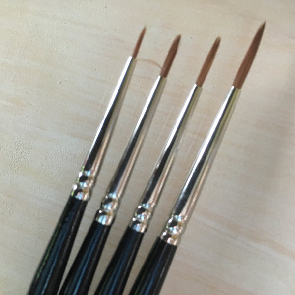 Professional Art Brush Sets - Rosemary Red Dot Series  Miniaturist Brush Set