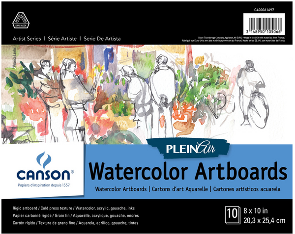 Canson Plein Air Montval Cold Press Watercolour Artboards