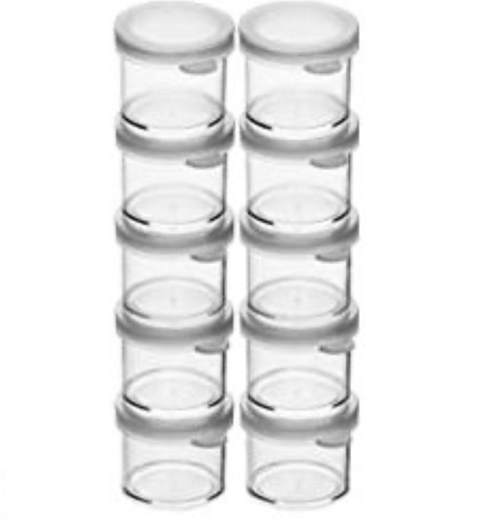 Nobel  Tiny 1" Plastic Lidded Cups