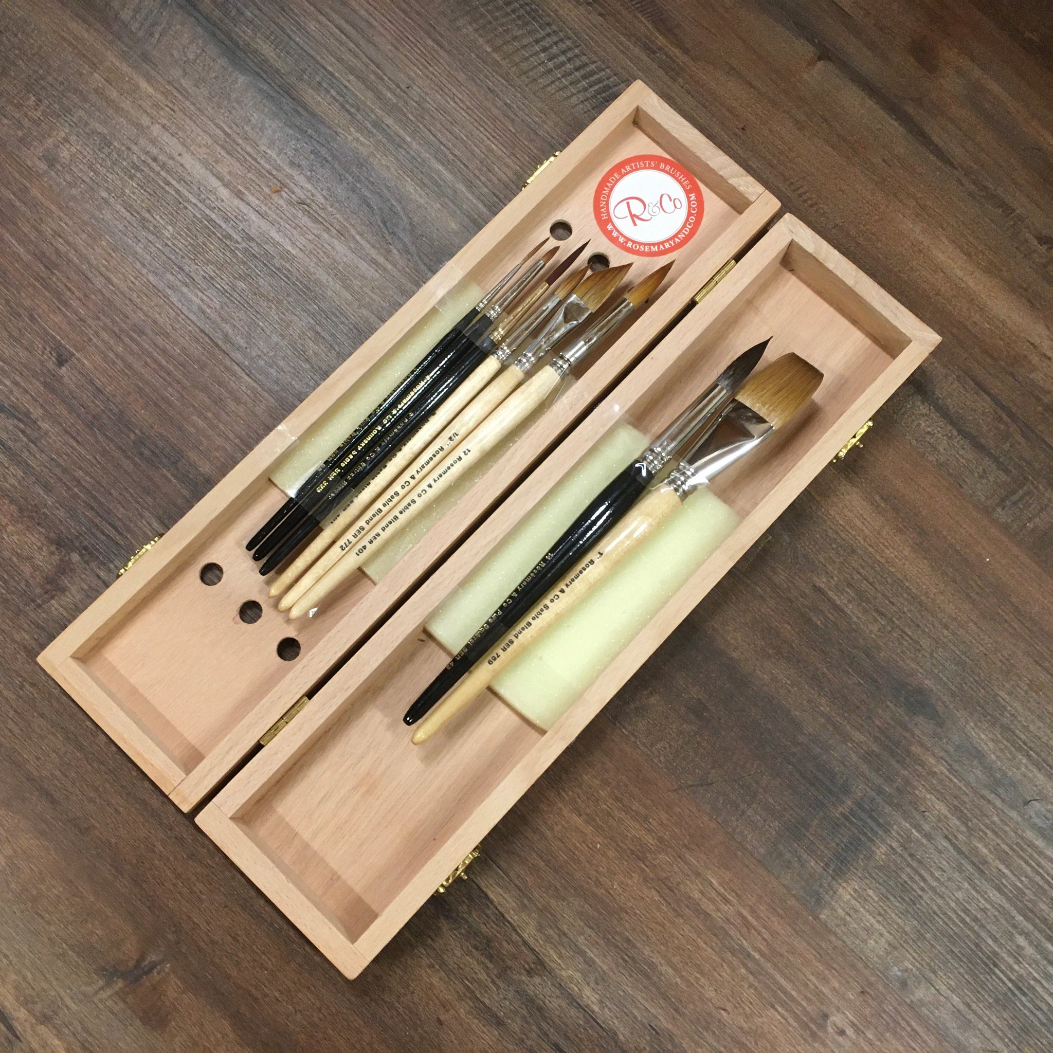 Professional Art Brush Sets - Rosemary Water Colour Studio Brush Set