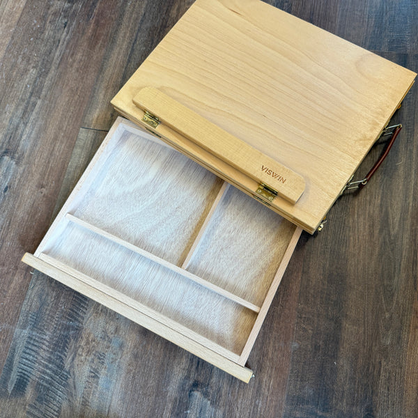 Meeden Easel  Box - Wide & Small with Solid Easel