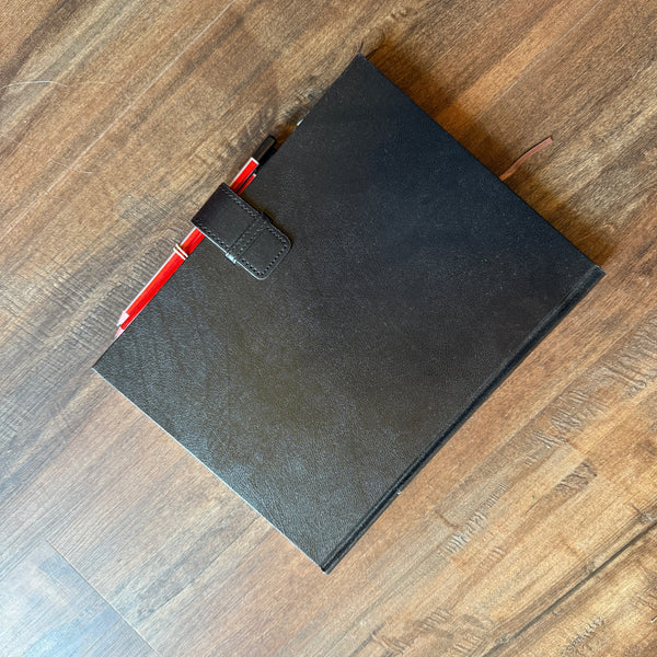 🇨🇦 Professional Art Deluxe Sketch Kit - Leather Book with Pencils