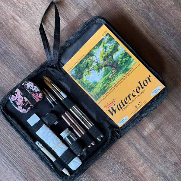 🇨🇦 Plein Air Watercolour Kit - In Pocket Zipped Case