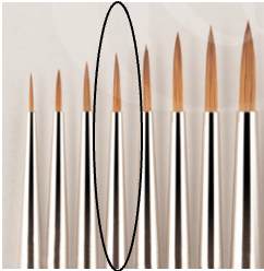 Rosemary Red  Dot Series Pointed Round #0  - LH