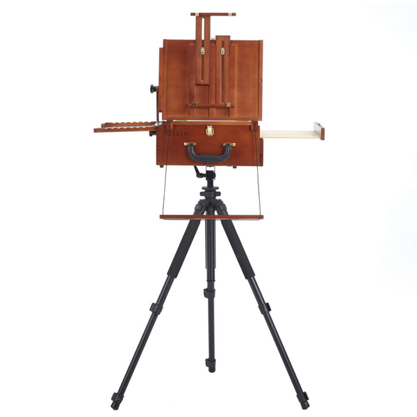 Meeden Paint/Easel Box with (or Without) Tripod - Pochade Style - Format:  Wide, Deep & Large-Size