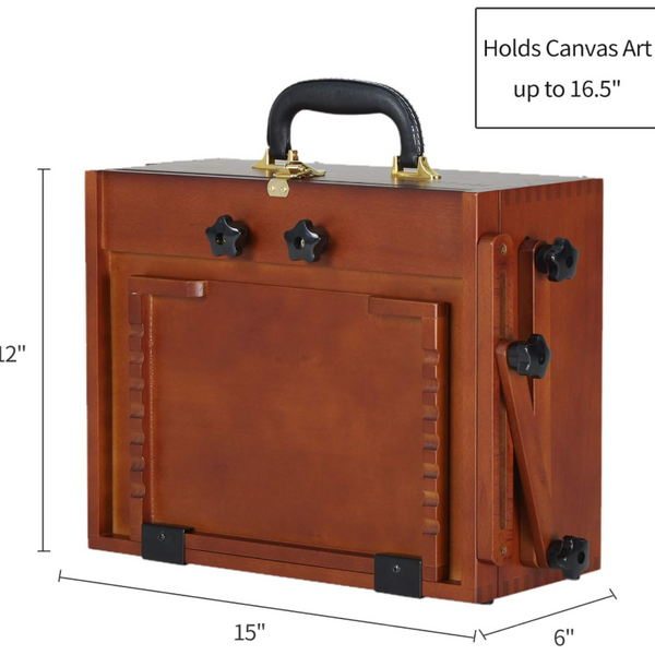 Meeden Paint/Easel Box with (or Without) Tripod - Pochade Style - Format:  Wide, Deep & Large-Size