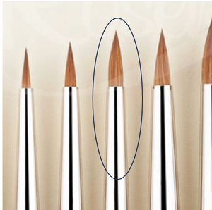 Rosemary & Co Brushes - Series 93 Red Sable Spotter # 2, Long Handled