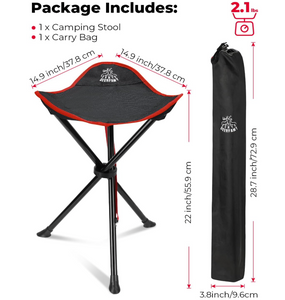 Stool for Plein Air - Tall, 3 legged, Extra Sturdy