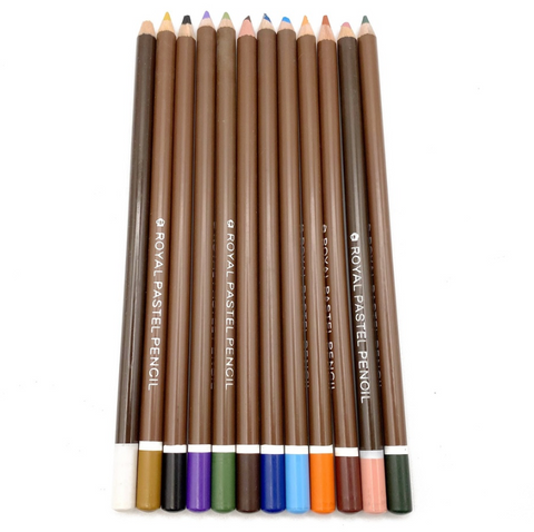 Royal Pastel Pencil Set in Vinyl Pouch