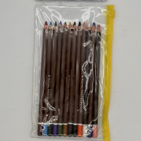 Royal Pastel Pencil Set in Vinyl Pouch