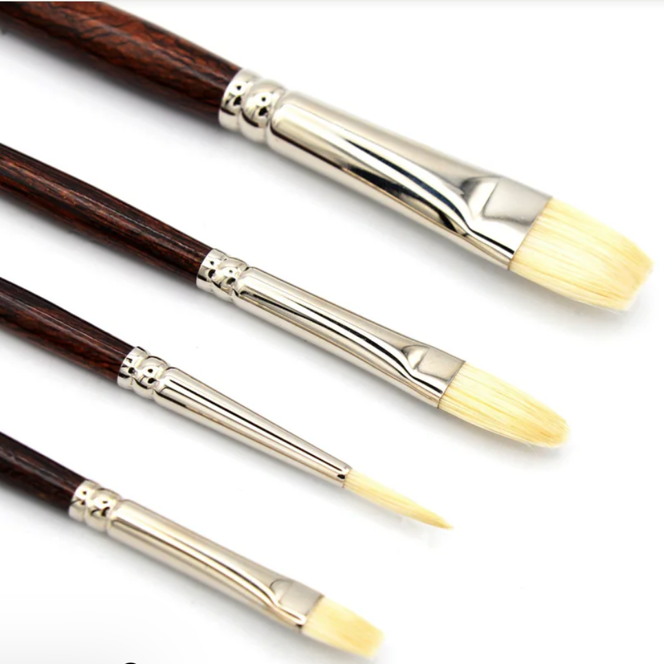 🇨🇦 Nobel Premium Series Chungking Hog Bristle Oil - Set of 4 -LH