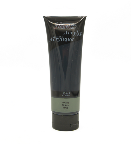 Nobel Artist Grade Acrylics - Black - 200 ML 🇨🇦