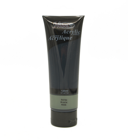 Nobel Artist Grade Acrylics - Black - 200 ML 🇨🇦