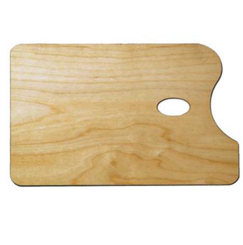 🇨🇦 Nobel Wooden Rectangular Palette with Thumb Hole