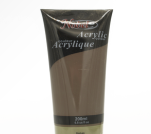 Nobel Artist Grade Acrylics - Burnt Umber - 200 ML 🇨🇦