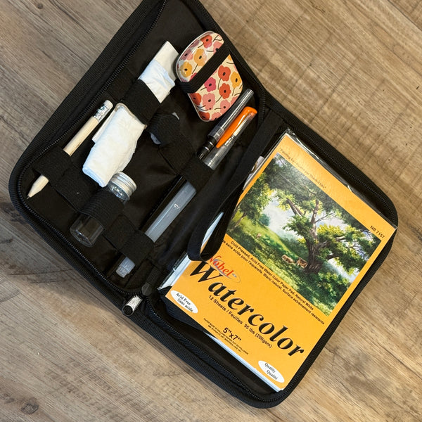 🇨🇦 Plein Air Watercolour Kit - In Pocket Zipped Case
