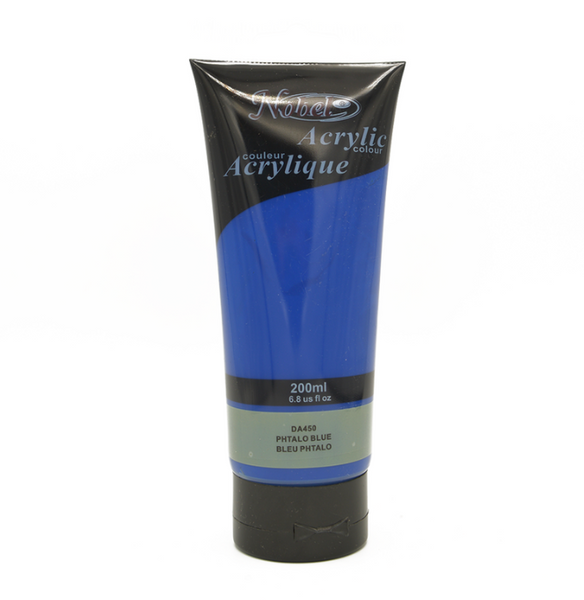 Nobel Artist Grade Acrylics - Phthalo Blue- 200 ML 🇨🇦