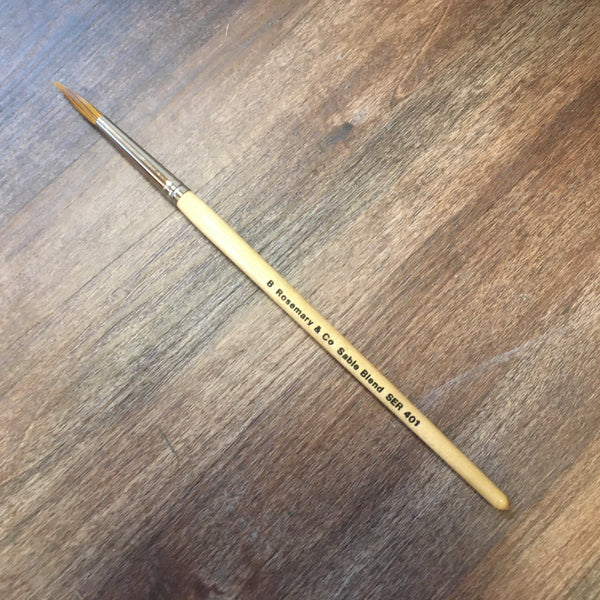 Rosemary & Co Brushes - Series 401 Red Sable Mixture Pointed Round